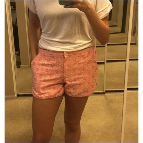 TOBI Womens Sz M Pink Cream Floral Jacquard Shorts - Picture 7 of 7